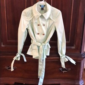 Light green double breasted jacket